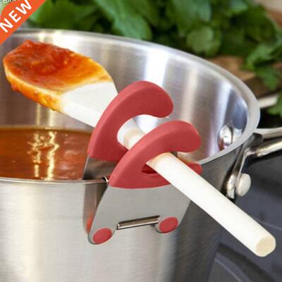 1 piece of anti-scalding spoon holder, functional stainless