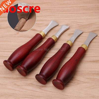 1PC Leather Craft DIY Shallow Round Handle Edge Creasing Pre