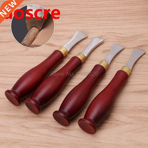 1PC Leather Craft DIY Shallow Round Handle Edge Creasing Pre