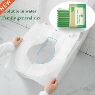 10/50PCS Disposable Toilet Seat Cover Paper Waterproof Solub