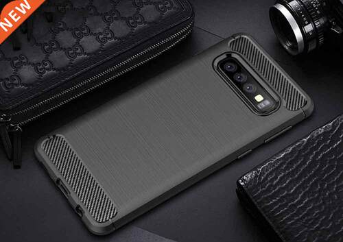 Samsung Galaxy S10 Plus Case Carbon Fiber Cover Full Protect