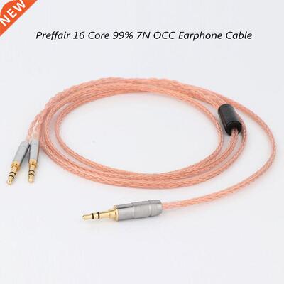 Preffair 2.5mm 3.5mm XLR Balanced 16 Core 99% 7N OCC Earphon