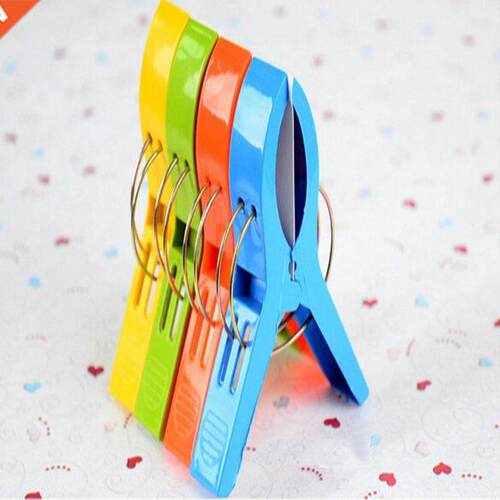 Clothes Pegs 4pcs/1Pack Plastic Home Organize Clip Towel Cli