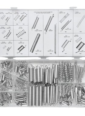 200 Piece Extension and Compression Spring Combination Kit M