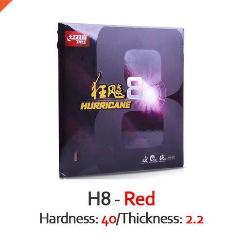 Hurricane 8 Table Tennis Rubber Hurricane-8 / H8 Pips-In Or
