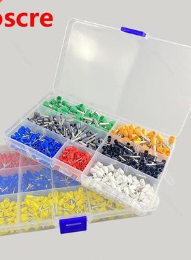 600pcs Mixed Copper Wire Crimp Tue Connector Spade Insulate