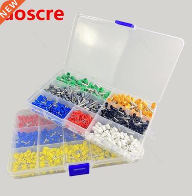 600pcs Mixed Copper Wire Crimp Tue Connector Spade Insulate