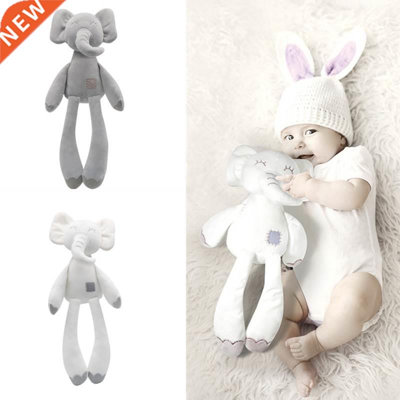 0-12 Month Elephant Toys Infant Kid Animal Hanging Ring Toy