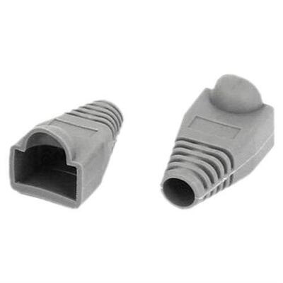 Ethernet Gray Rubber RJ45 Connector Boots Cover Case Protect
