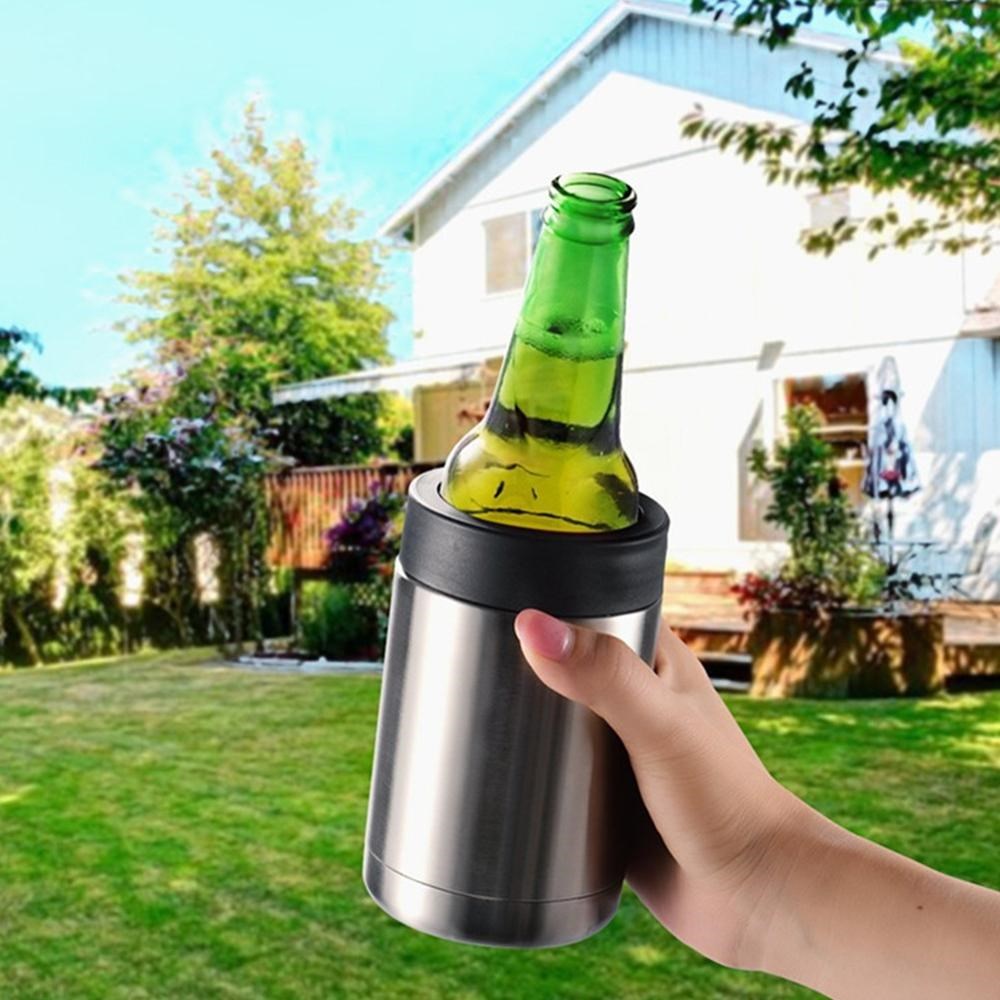 Beer Bottle Insulator Beer Can Cooler Holder Vacuum Insulate