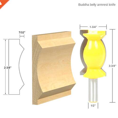 1/2 Shank Crown Molding - Oversized 2 1/2 Router Bit Line