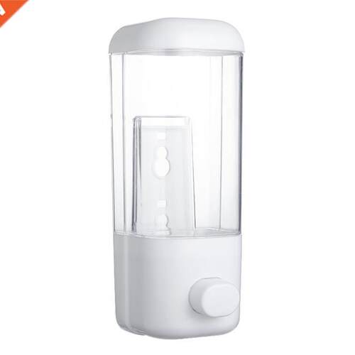 New 500ml Manual Pressure Liquid Soap Shampoo Dispenser Wall