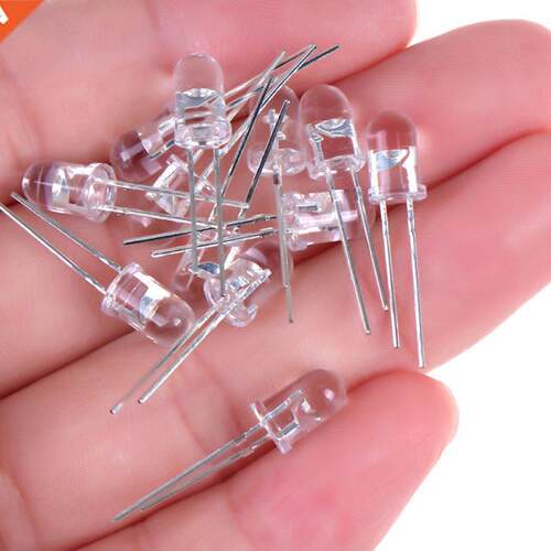 100pcs 5mm LED Assorted Kit White Green Red Blue Yellow Ligh