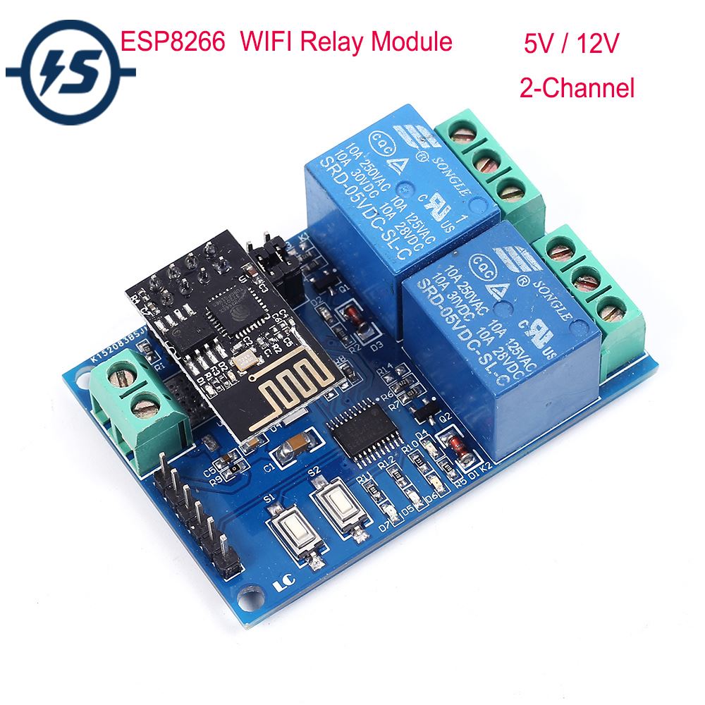 5V/12V WIFI Relay Module ESP8266 IOT APP Remote Controller 2