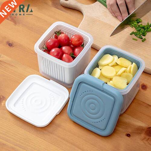 1pc Kitchen Gadget Plastic Storage Box Fresh-Keeping Box Re