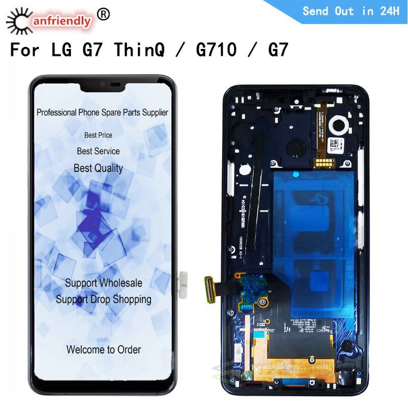 Vassoio SIM E MicroSD Per LG G7 ThinQ – Ricambio Per G710 G710EM G710PM G710VMP G710ULM, Colore Nero