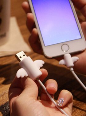 1Pair=2PCS Angel Cable Protector Winder Cover Protect Case W