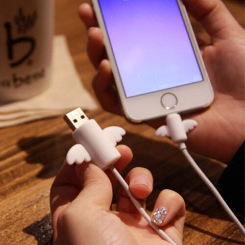 1Pair=2PCS Angel Cable Protector Winder Cover Protect Case W