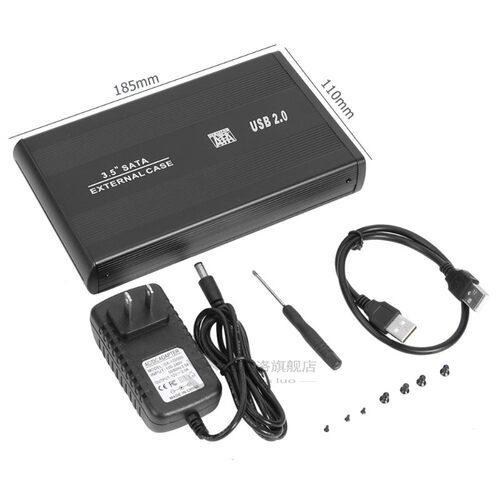 3.5 inch HDD SB3.0/SB2.0 to SATA Port SSD Hd Drive Case En