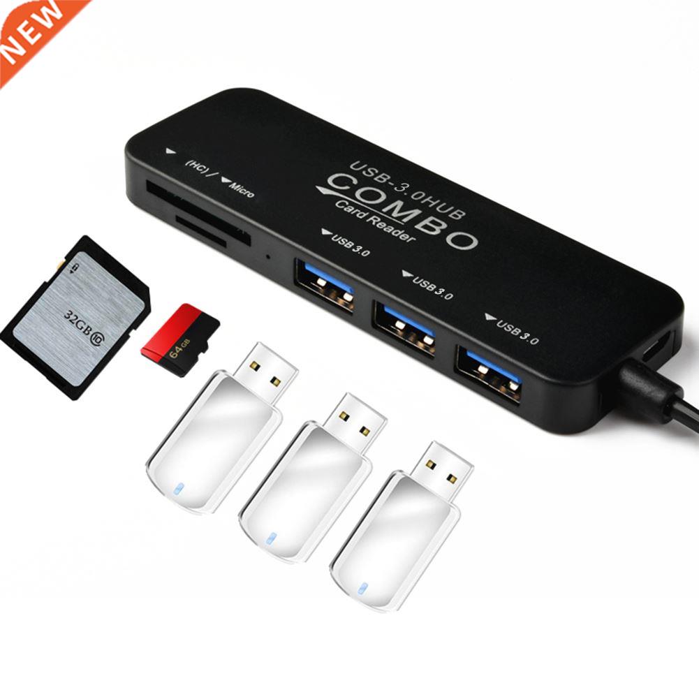 5-in-1 TYPE-C HUB to SD/TF Card Reader +2 Multi-Function US