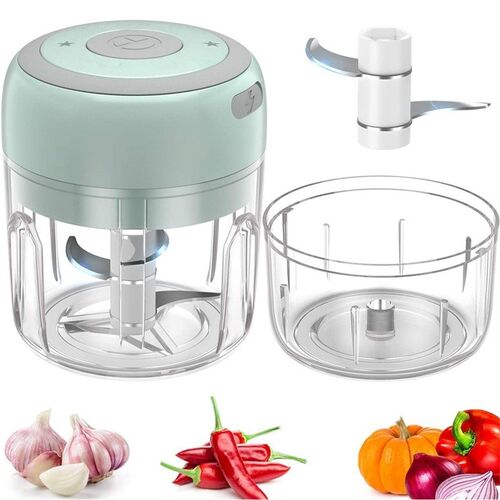 100/250ml Mini USB Wireless Electric Garlic Masher Press Min