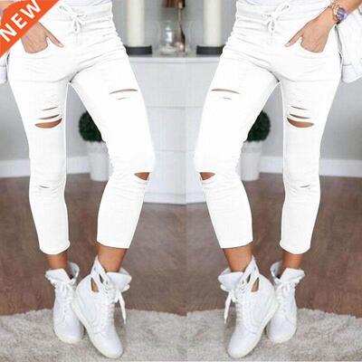 2021 New Ripped Jeans For Women Women Big Size Ripped Trouse