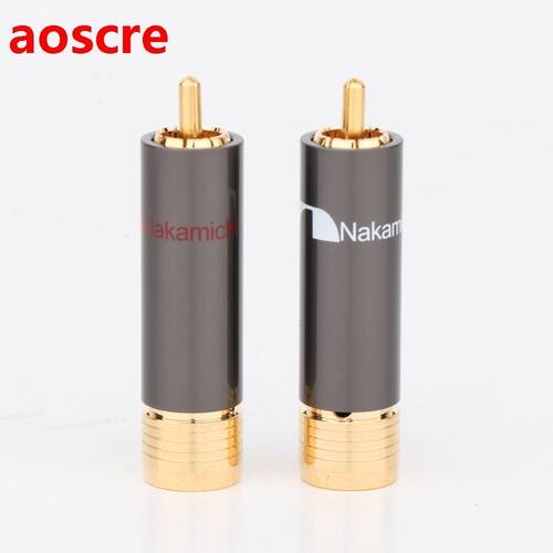 Preffair 4pcs R171 High Performance Audio RCA Connectors Na