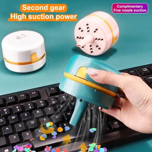 Mini Vacuum Sweeper Handheld Dust Collector Cleaning Tool wi
