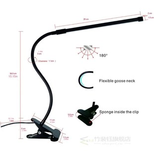 6W LED Clip-on Table Lamp Eye Protection Study Student Desk