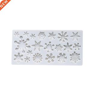 Chrimas snowflake pattern Chocolate Mold turn sugar cake s