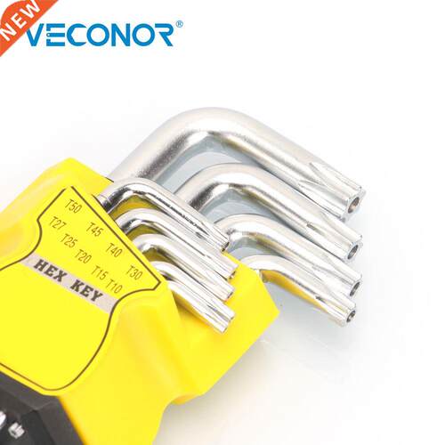 9Pcs Set Durable Metric Short Arm Torx Chrome Vanadium Key S