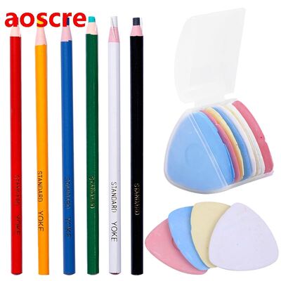 10pcs Colorful Erasable Fabric Tailors Chalk Fabric 6 Piece