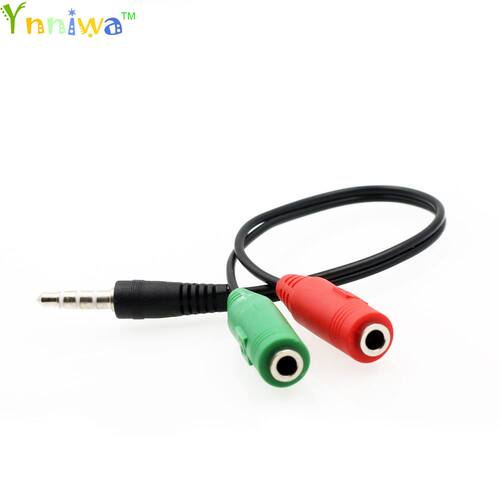 3.5mm Jack Male to 2 Female Headphone Stereo Earphone Audio