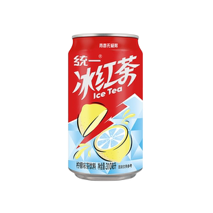 统一冰红茶310ml*12罐24罐装整箱柠檬味茶饮料易拉罐夏日饮品批发