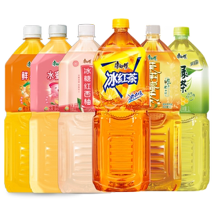 康师傅混合饮料2升*6瓶整箱冰红茶绿茶大瓶鲜果橙茉莉蜜茶水蜜桃