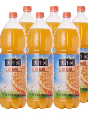 美汁源果粒橙1.8升大瓶装 整箱2瓶6瓶多规格果肉果粒饮料家庭装
