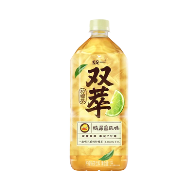 统一双萃柠檬茶1升*8瓶