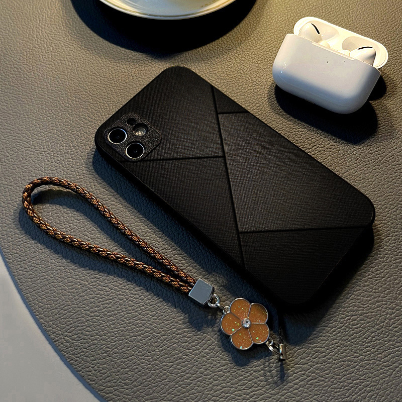 适用oppofind x9 Pro x8 x7 x6 x5 pro/Find X8Ultra手机壳硅胶创意皮纹全包防摔保护套挂绳新款暗系条纹格子