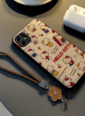 适用vivos18pro/s17e/s12/s30/s19/s20手机壳s15女s10硅胶s16创意个性皮革纹防摔保护套挂绳新款英文苹果猫咪