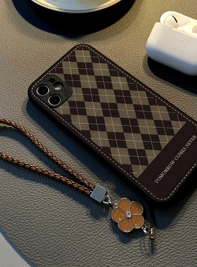 适用华为nova15pro手机壳女款奢华nova9se保护套8高级感7se个性挂手绳6防摔新款5ipro皮纹小众4全包5z高档潮