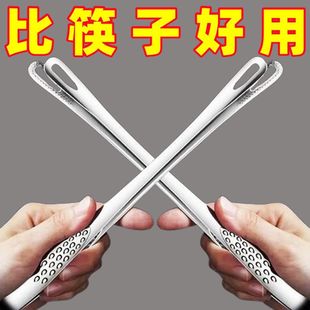 食品夹子家用烤肉夹加长烧烤牛排加厚面包烤肉分餐夹子 不锈钢韩式
