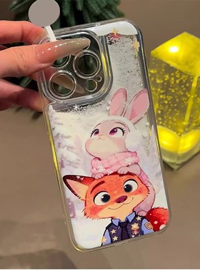 超火流沙疯狂动物城适用于华为nova5 6 7se手机壳nova8 9 10pro女新款nov11透明nova12尼克朱迪nova13pro软套