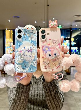 冬天毛绒手珠玉桂狗适用于小米mix2手机壳女新款mix2s玲娜贝儿mix3个性mix4全包max2防摔max3硅胶cc9e保护套