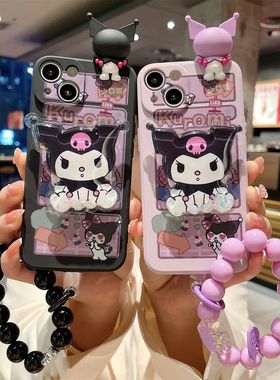 适用于华为荣耀note10手机壳女新款magic6蝴蝶结库洛米magic5带手珠magic4全包magic3防摔magic6pro软保护套