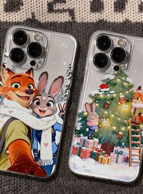 圣诞树尼克朱迪适用iqooneo855手机壳女新款neo3 neo5 neo6全包neo7 neo8 neo9透明neo10硅胶neo11情侣保护套