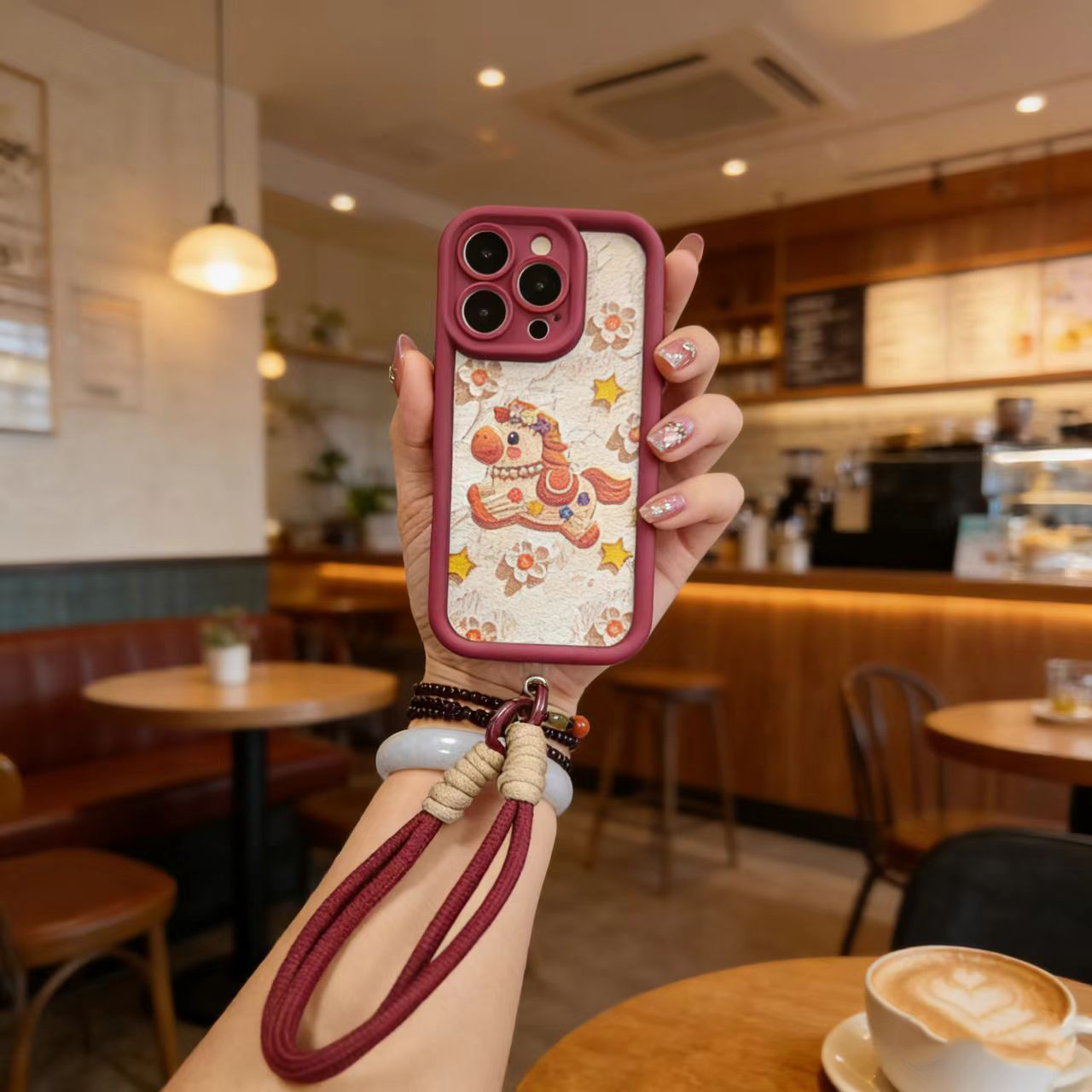 新年油画小马适用一加13t 13s 13r手机壳男女新款1+15带挂绳1+12全包1+ace5可爱ace3v防摔9r硅胶ace2保护套8t