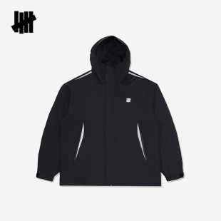 UNDEFEATED五条杠春季新品美式经典LOGO防泼水户外连帽夹克外套男