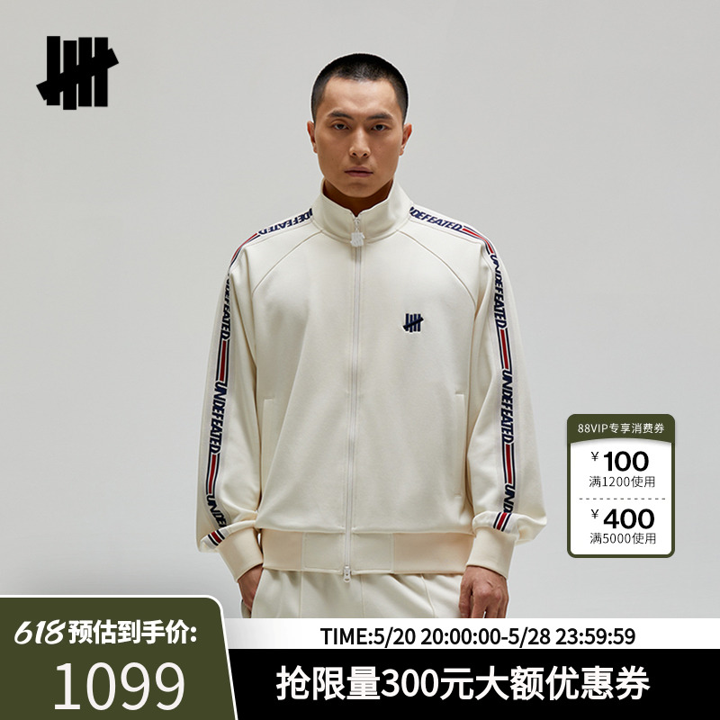 UNDEFEATED五条杠官方春季新品复古红白蓝 TRACK JACKET 夹克外套 男装 夹克 原图主图