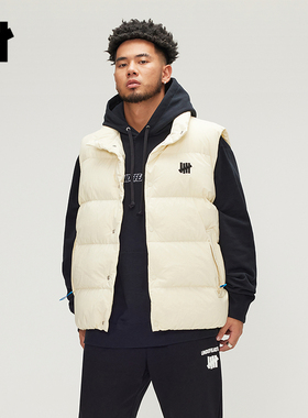 UNDEFEATED五条杠官方秋季新品时尚潮流美式ICON 经典羽绒马甲