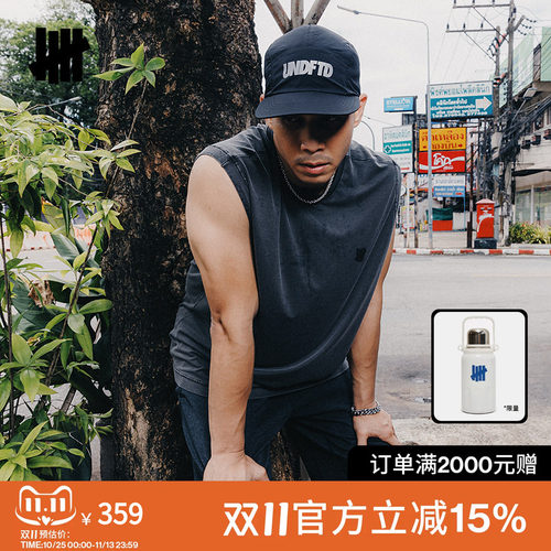 夏季潮流运动宽松版水洗无袖背心
